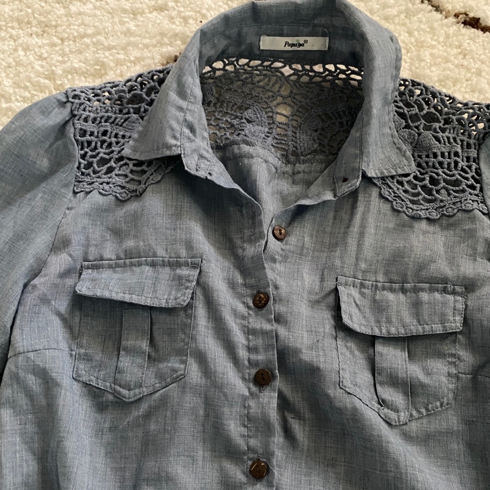 Denim blouse - Picture 2 of 3